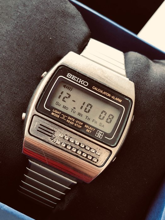 Seiko -  digital LCD calculator watch 1980’s - C359-5000 - Férfi - 1980-1989