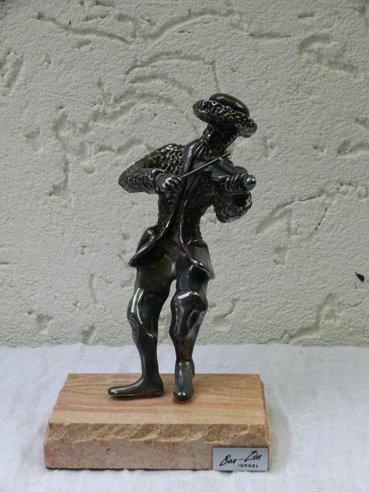 Ben-Zion - Figura "il violinista" (1) - .925 argento