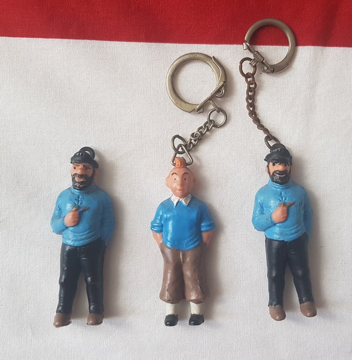 New porte cle tintin figure-year 1990 by bully Hergé-new! 