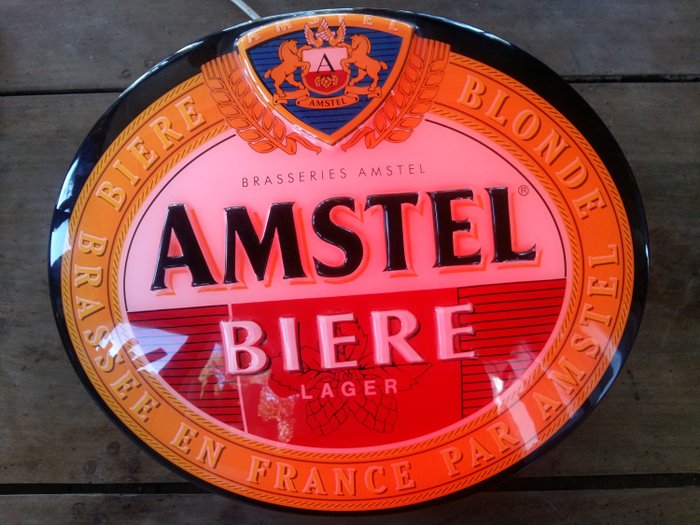 Amstel bière - Enseigne lumineuse (1) - Plastique