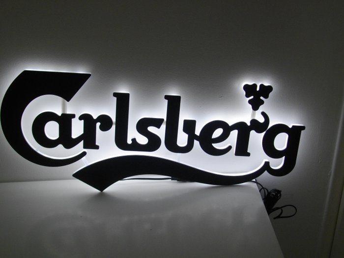 Carlsberg - 发光的标志 - 带LED