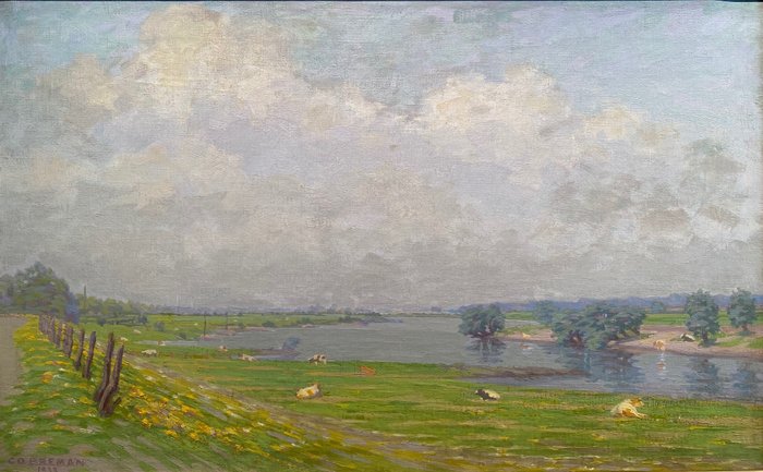 Co BREMAN (1865-1938) - Zonnige dag aan de IJssel