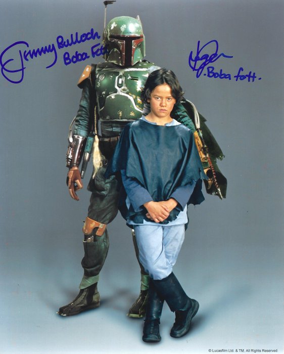 RARE DANIEL LOGAN Autographed BOBA FETT Star Wars Pic5