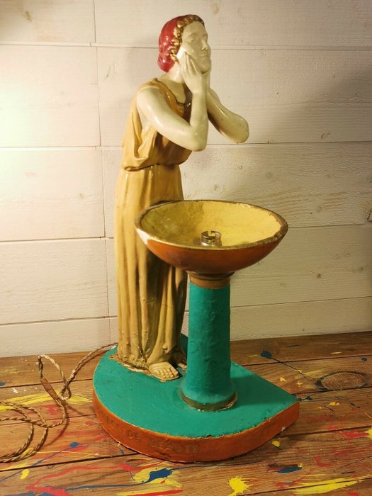 Vichy Source de Beauté (Cure Thermale) - Lampe - Werbeskulptur / Gips - handbemalt - Putz