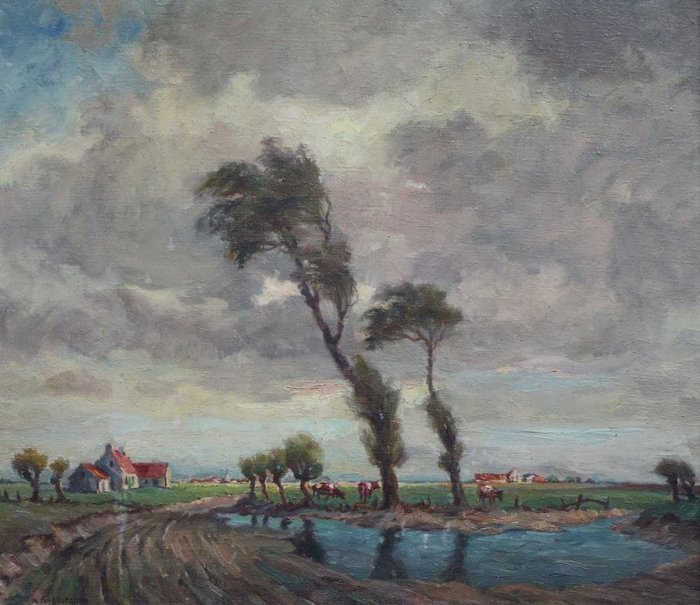 Jos Van Belleghem (1894-1970) - Polderlandschap