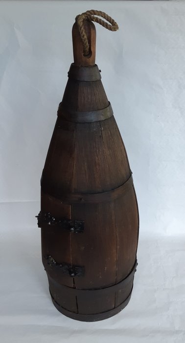Flotteur en bois antique très rare - Bouée de Joon (1) - Bois de chêne et fer - Seconde moitié du XIXe siècle