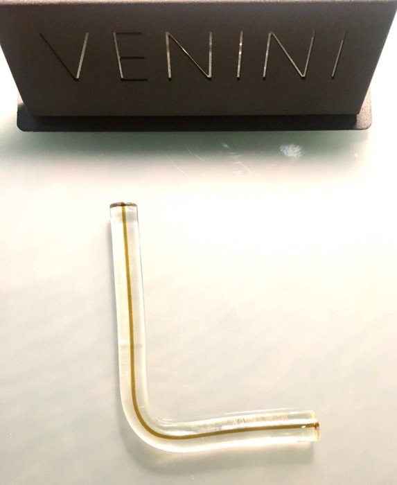 one of eight letters "neon" Massimo Vignelli design years '84 Venini alphabet 