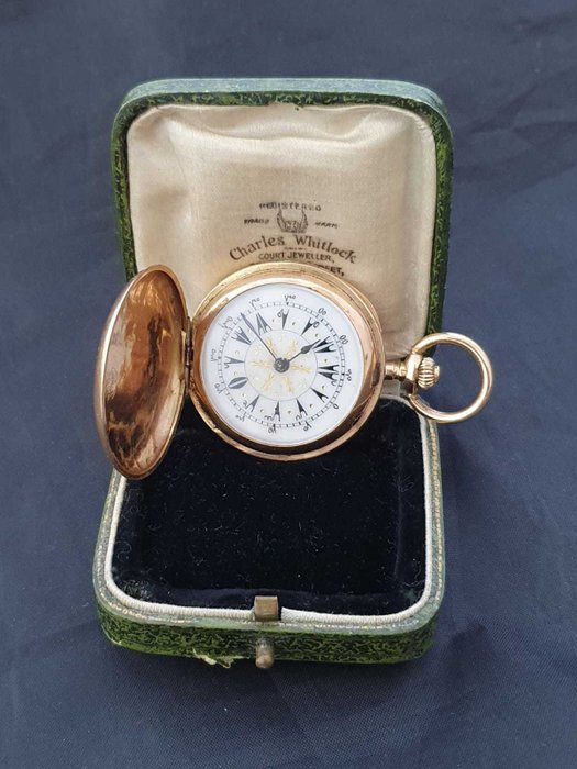 Moulinet 14k Gold Ottoman Full Hunter Pocket Watch - 中性 - 1850-1900