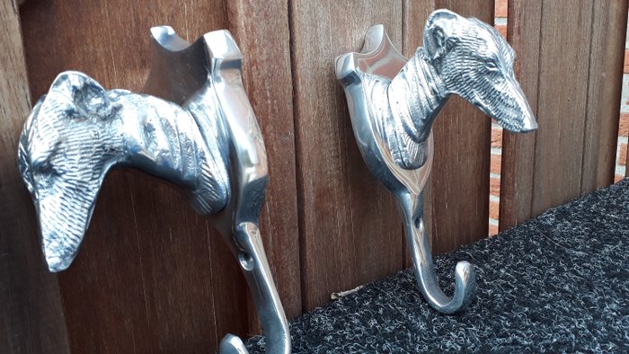 Wall Mounted Greyhound Head Coat Hook Dog Head hook Aluminium