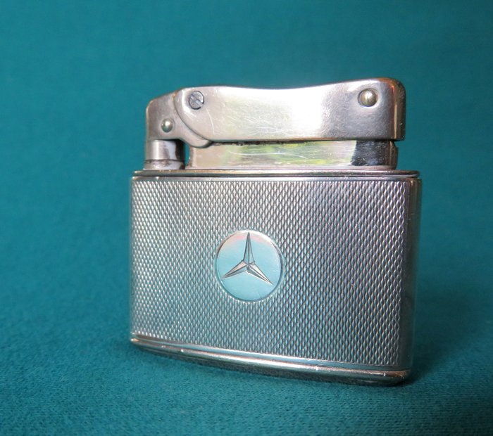 Isqueiro a gasolina de prata - Mercedes-Benz - 1950-1960