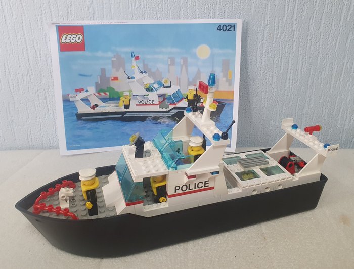 LEGO - 樂高樂園 - 4021 - 船 Lego 4021 Politie boot. - 1990-1999 - 荷蘭