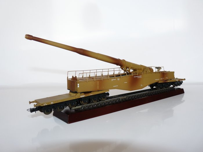 Lima H0 - L303501 - railroad cannon - "Krupp K5" Wehrmacht's railway gun 'Leopold' - DRG
