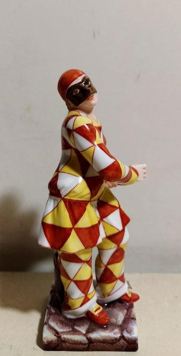 Richard Ginori - Karnevalmaske Harlequin (Bergamo) - Porselen