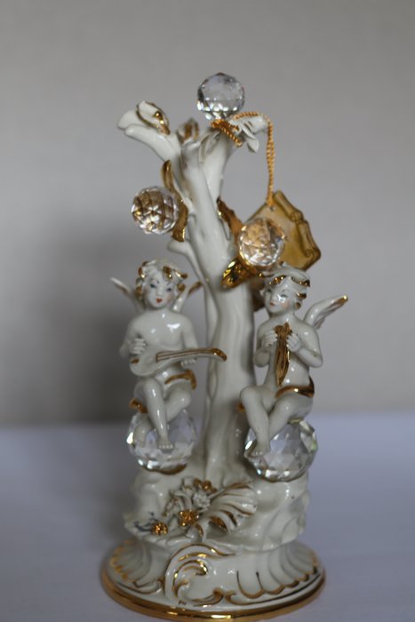 Capodimonte - Cesare Villari - Skulptur (1) - Kristall, Porzellan