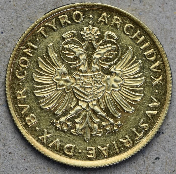 Austria - Goldmedaille o.J. Maria Theresia Imperatrix.Rom 1740 - 1780 - Gold