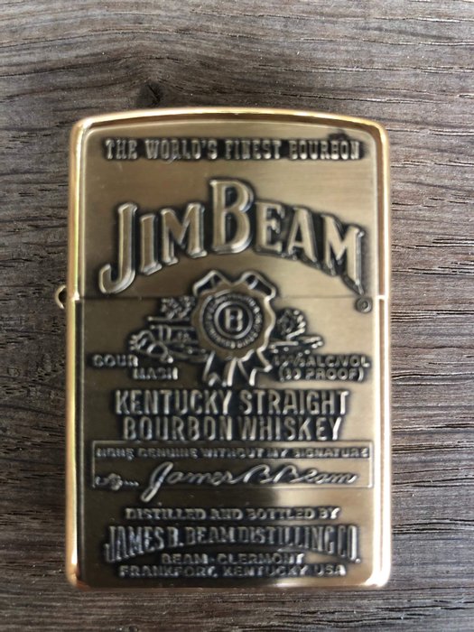 Zippo Jim Beam Limited Edition 3D Brass - Lighter - Kollekció 1