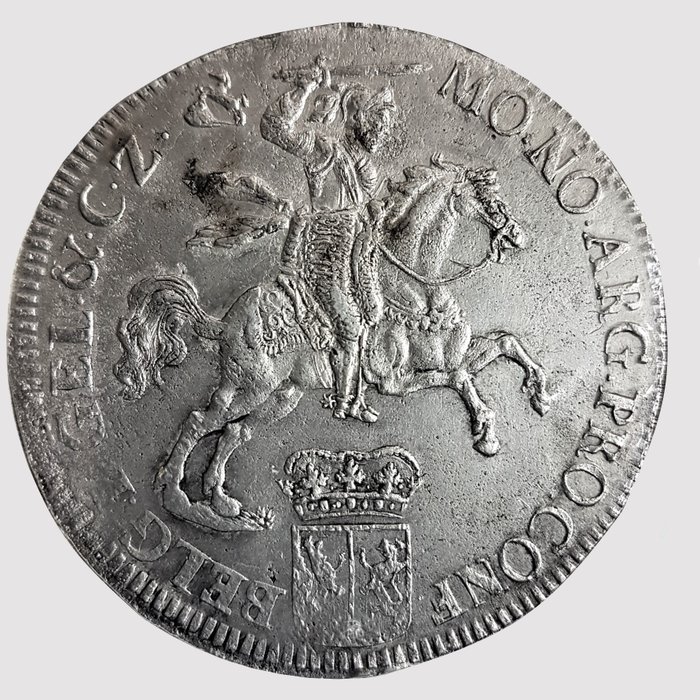 Holland - Gelderland - Zilveren Rijder 1733 Uit het wrak van het VOC schip "t Vliegend Hert " - Sølv