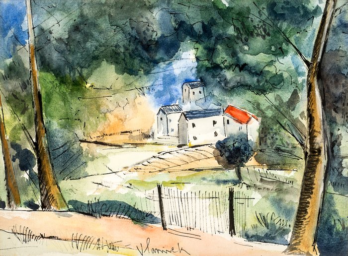 Maurice de Vlaminck (1876-1958) - Village in the woods