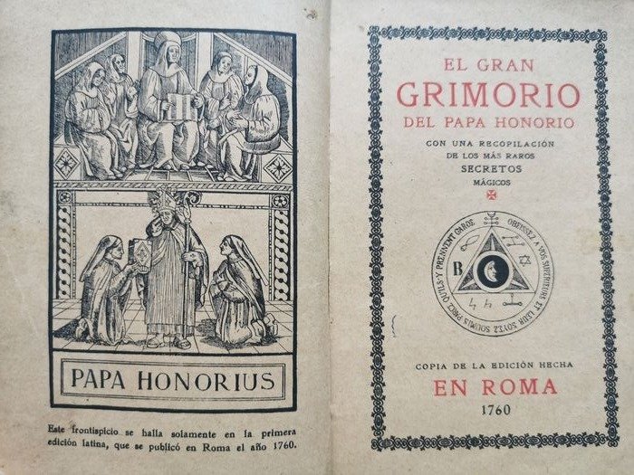 Papa Honorio - El Gran Grimorio - 1900