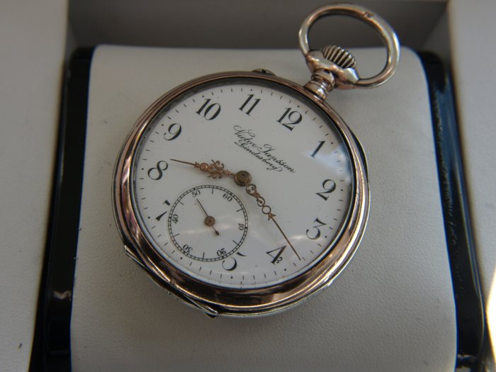 Omega Watch Co. SA / Louis Brandt & Frere  -Gurzelen model 1885 year - Silver  pocket watch  NO RESERVE PRICE  Unikat - 1396412 - Men - 1901-1949