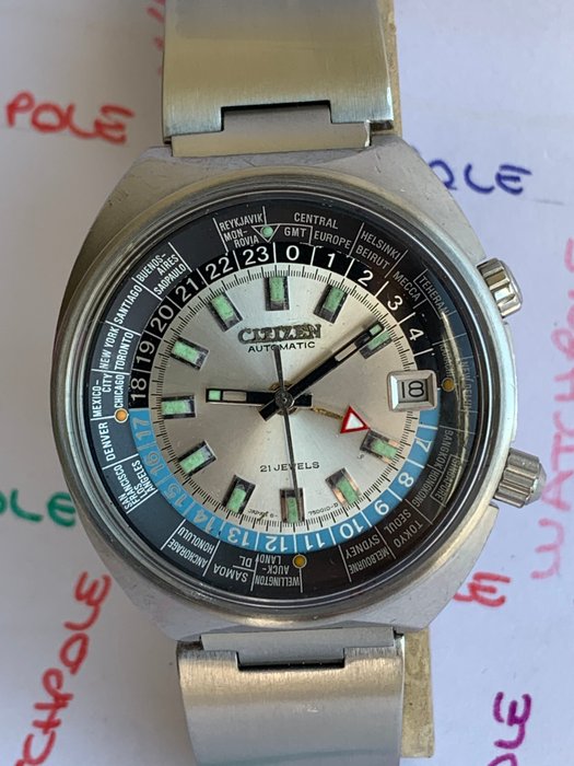Citizen - Vintage Automatic GMT World Timer 42mm  - 68-0516 - Herren - 1960-1969