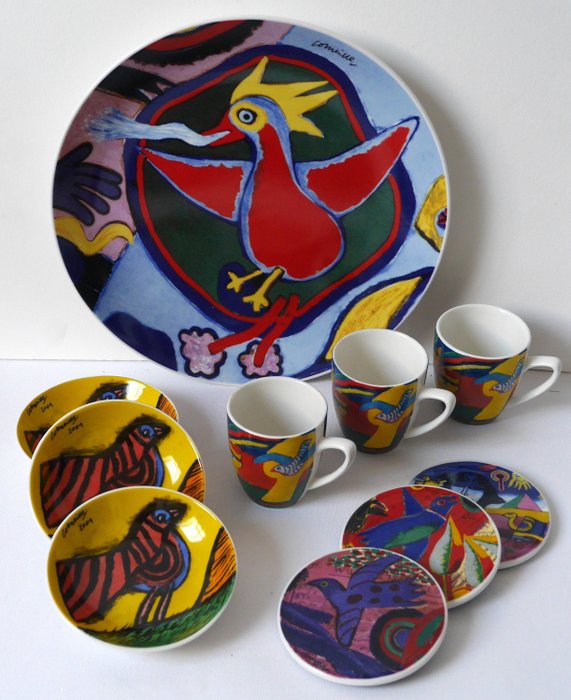 Corneille - Corneille - Plate, bowls, cups and coasters (10) - Contemporary