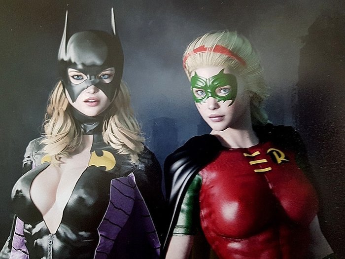 Sexy Batgirl And Robin
