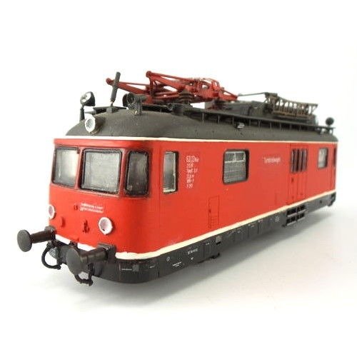 Günther Modellbau H0轨 - B 570/2G - 电机车 - 带梯子“ Turmtriebwagen”的金属结构推车 - DB