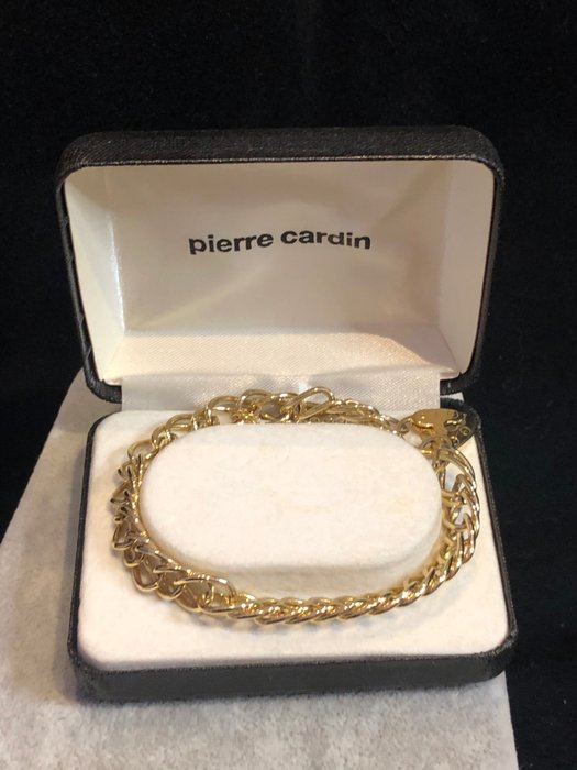 Bañado en oro - Pierre Cardin pulsera de candado vintage en caja