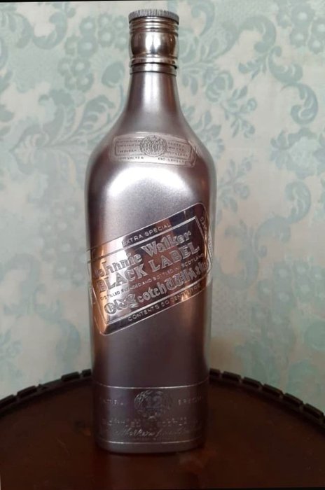 Johnnie Walker Sterling Silver Bottle  - 438 grams