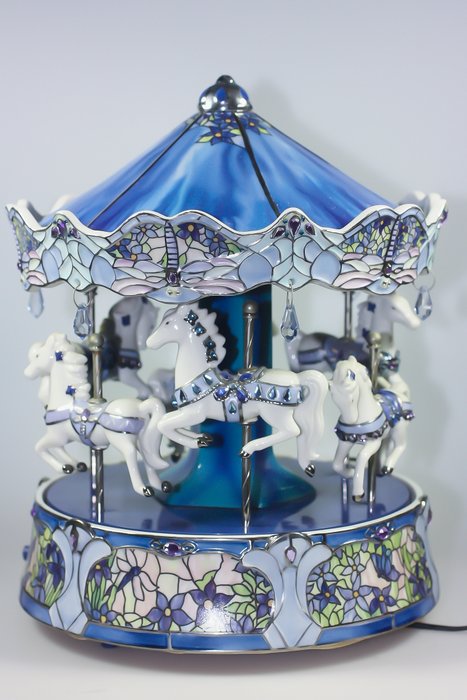 Ardleigh Elliot - Carousel merry-go-round with music box music box - Porcelain