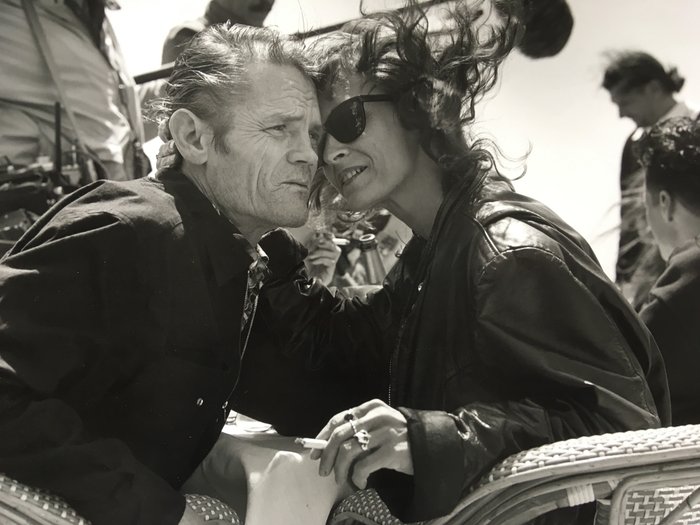 Bruce Weber (1946) - Chet Baker and Diane Vavra during filming in Cannes, May 1987