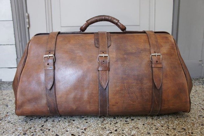 Vintage Ben Lhachmi - Large format Gladstone doctor's bag - - Catawiki