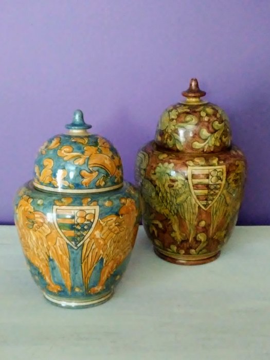 Biagioli C.N. - Gubbio - Vase, Putisce (2) - Céramique