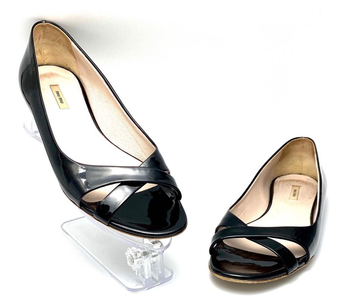 Kontrovers Dental lineær Miu Miu Open-toe ballerina shoes / Flats - Size: IT 35 - Catawiki