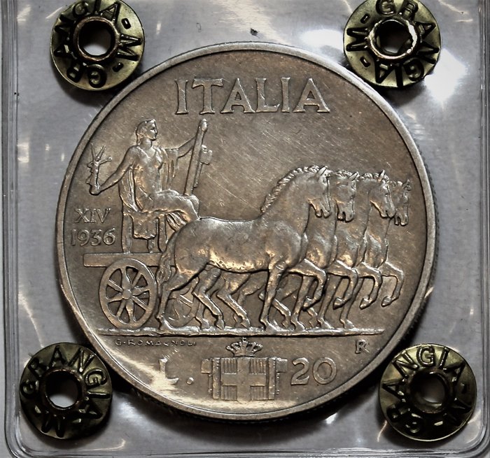 義大利 - 20 Lire 1936 "Impero" - Vittorio Emanuele III