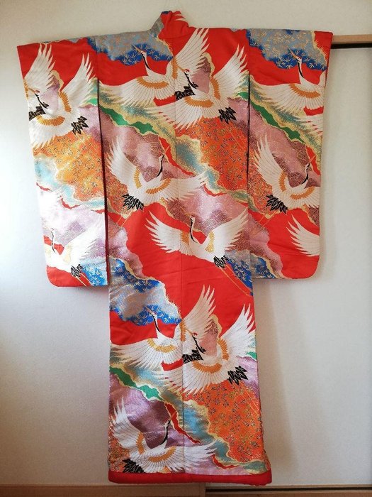 Kimono, wedding Uchikake - Cotton, Satin, Silk - Bride - Catawiki