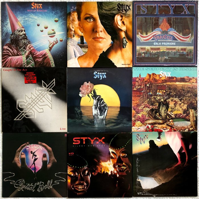 Styx - Multiple titles - LP Album, LP's - 1973/1984 - Catawiki