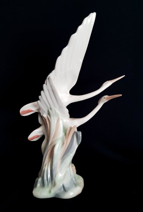 Nao von Lladro - Cranes in flight - Porcelain