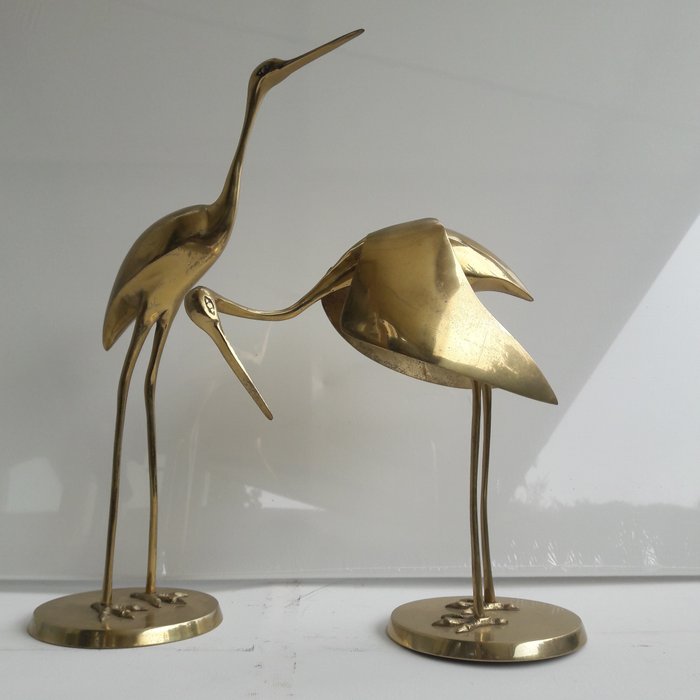 Crane / heron (2) - Brass