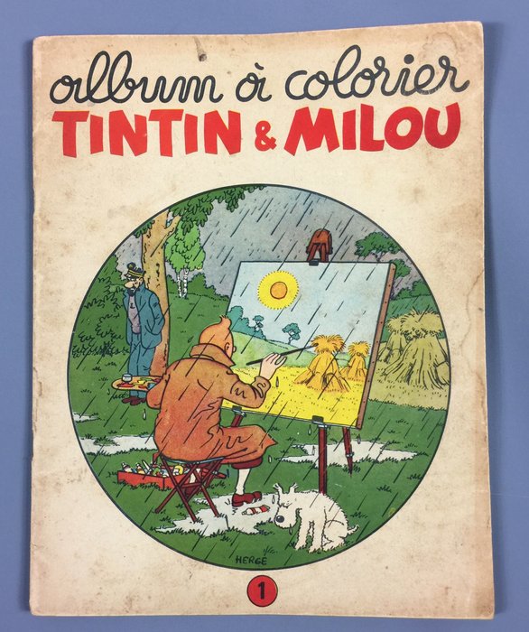 Tintin 1 - Album à colorier Special - Tintin & Milou N°1 - Softcover - (1957)