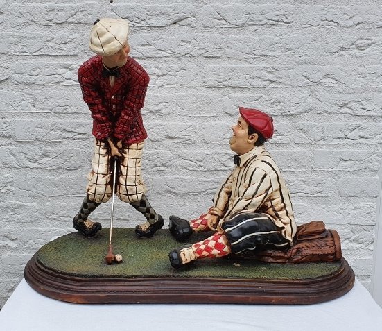 Stan Laurel & Oliver Hardy - Golf Buddies - Statuette(s) Big Size ( 65x45x30 cm) 