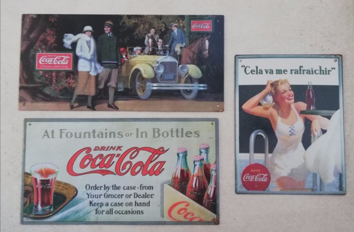 Lot Of 3 Rare Advertising Signs Coca Cola Vintage 3 Catawiki Browse our vintage advertisement images, graphics, and designs from +79.322 free vectors graphics. lot of 3 rare advertising signs coca