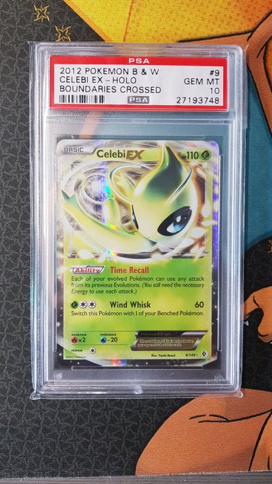 Pokémon - Byttekort Celebi Ex PSA 10 Black & White Boundaries Crossed