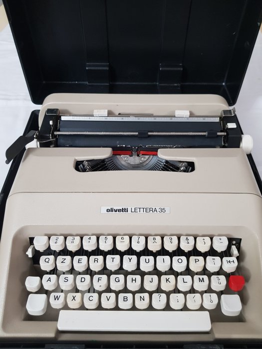 Mario Bellini - Olivetti Lettera 25 - Schreibmaschine - komplett mit starrer Box, 1970er Jahre