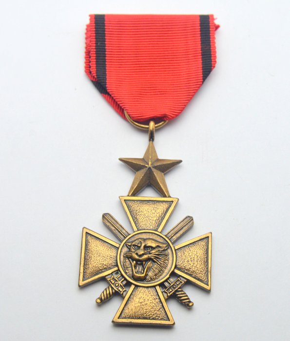 Franța - Medalie cu tigru Zary Kolwezi - Medalie