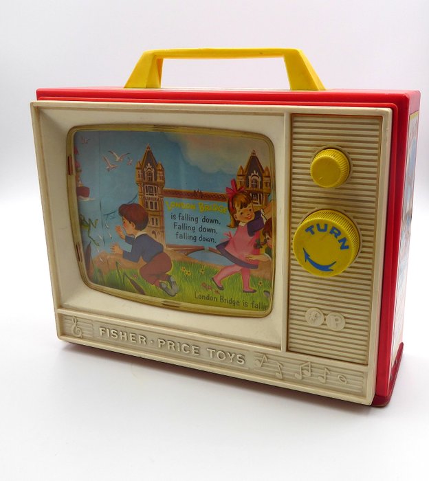Fisher Price Toys - Spieluhr TV, 1964 - Plastik