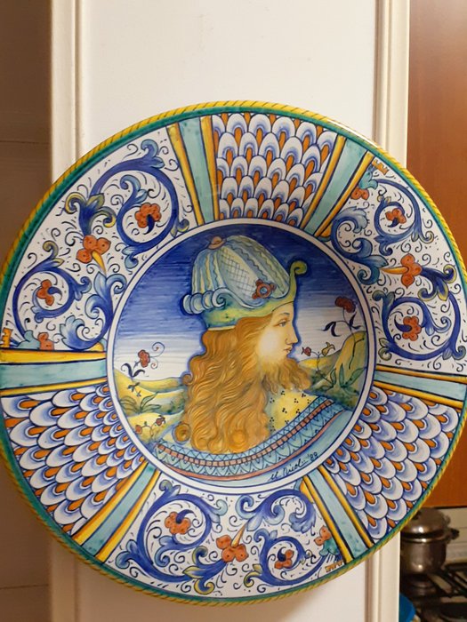 Umberto Nicolini - Ceramiche Artistiche Deruta  - Placa de pared (36 cm) - Cerámica