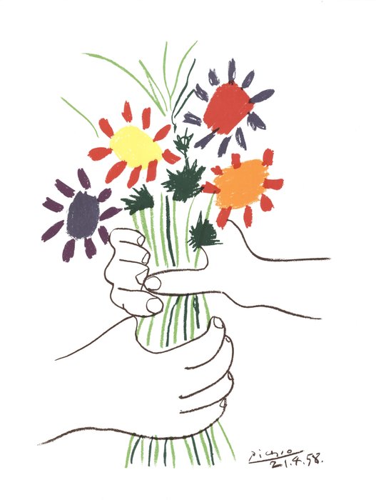 Pablo Picasso (d'après) - Le bouquet