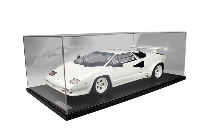Prestige Model / GT Spirit - 1:8 - Lamborghini Countach LP5000 QV - Wit - Limited #02 of 99 !! - 威望模型-独家发售99件